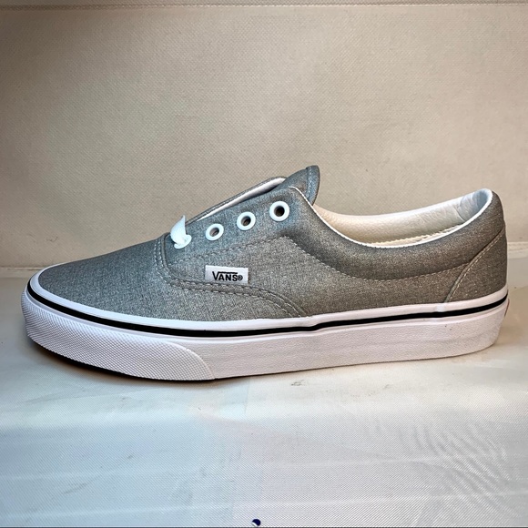 vans shoes silver